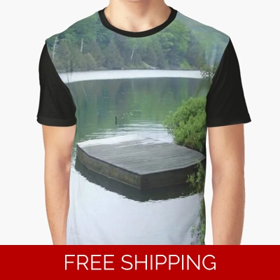 Le Studio Graphic T-Shirt Lake Perry Green